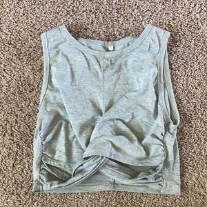 Grey crop top